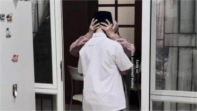 Pertemuan Farel Prayoga dengan ibu kandungnya. (Instagram @farelprayoga.real)